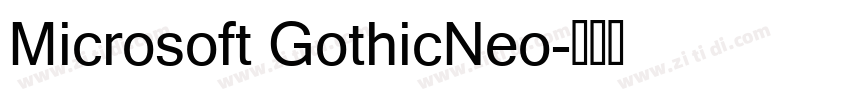 Microsoft GothicNeo字体转换